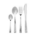 Hammered Effect 24 Piece Stainless Steel Cutlery Set