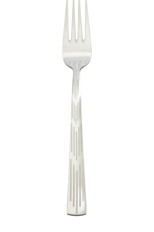 24 Piece Etched Deco Cutlery Set