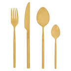 16 Piece Gold Finish Cutlery Set