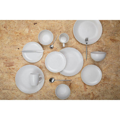 16 Piece Matte Silver Cutlery Set