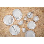 16 Piece Matte Silver Cutlery Set