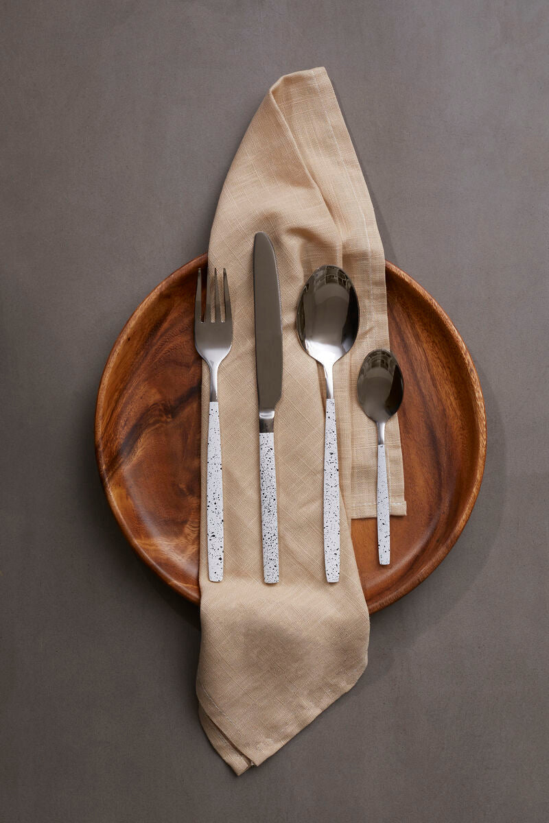 16 Piece Granite Pattern Cutlery Set
