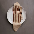 16 Piece Rose Gold Finish Cutlery Set