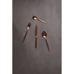 16 Piece Rose Gold Finish Cutlery Set