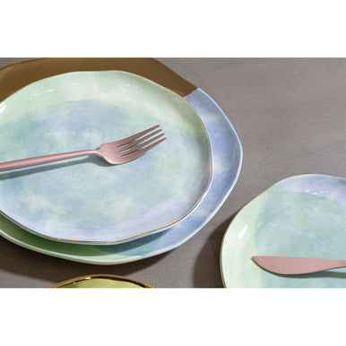 16 Piece Matte Pink Finish Cutlery Set