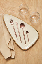 16 Piece Matte Pink Finish Cutlery Set
