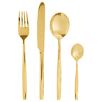 16 Piece Gold Finish Stainless Steel Cutlery Set