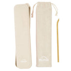 6 Piece Gold Travel Cutlery Set with Case