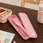 Pink 3 Piece Travel Cutlery Set