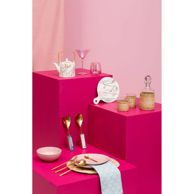 16 Piece Matte Gold Finish Cutlery Set