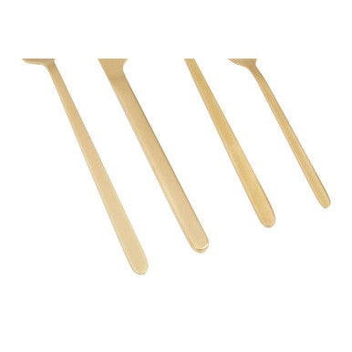 16 Piece Matte Gold Finish Cutlery Set