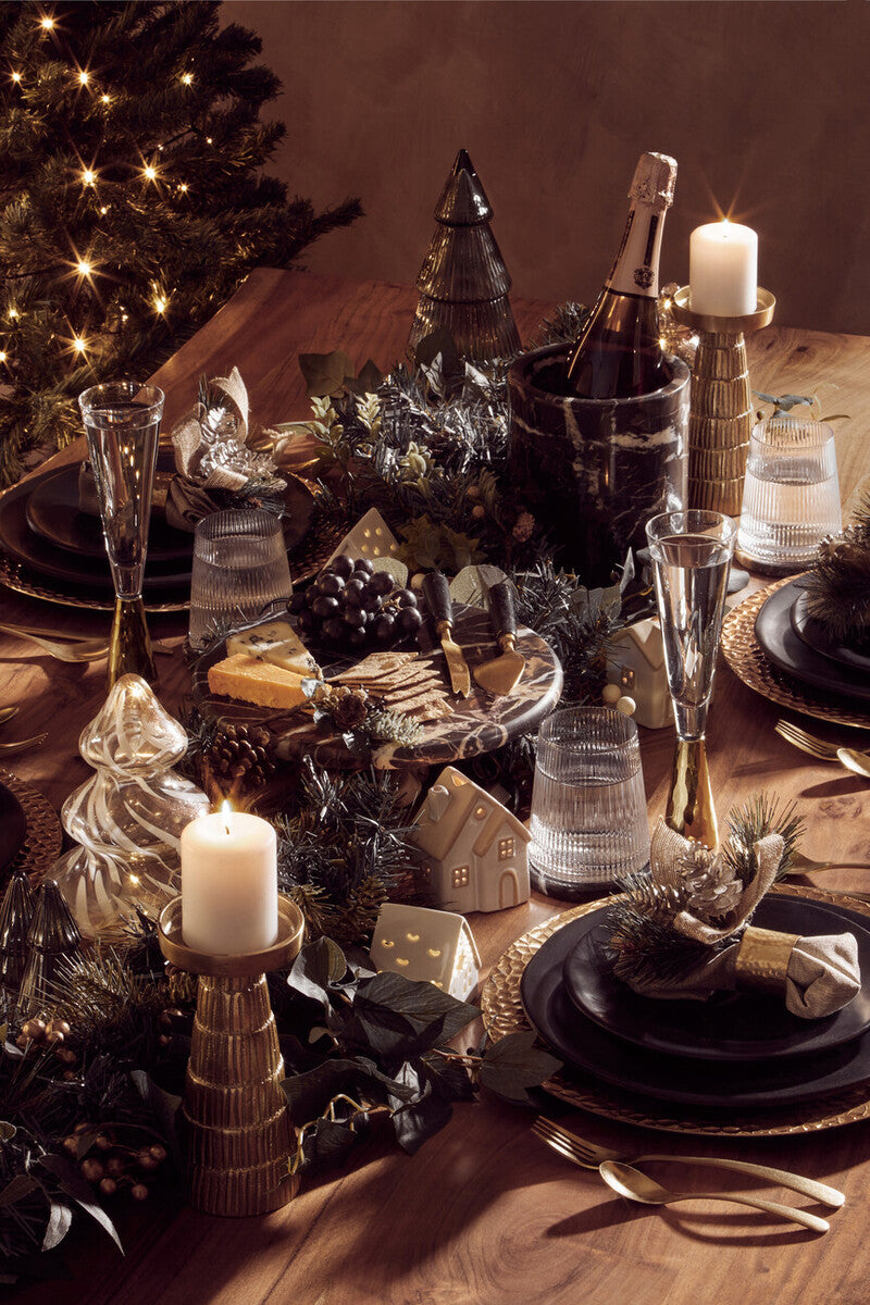 16 Piece Antique Gold Finish Cutlery Set