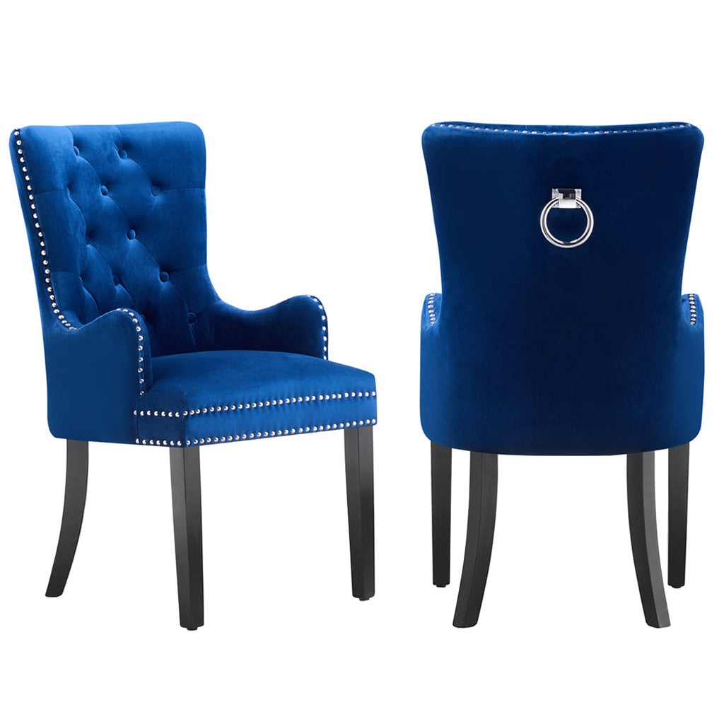 LUX Velvet Dining Chair (with armrests)