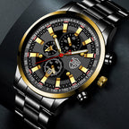 Stainless Steel Luminous Quartz Wristwatches
