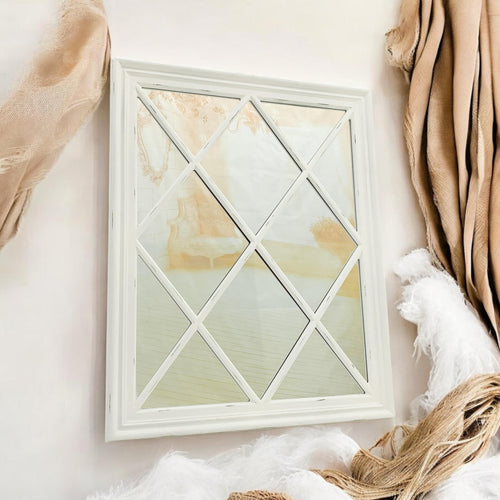 80 x 100cm White Wall Mirror