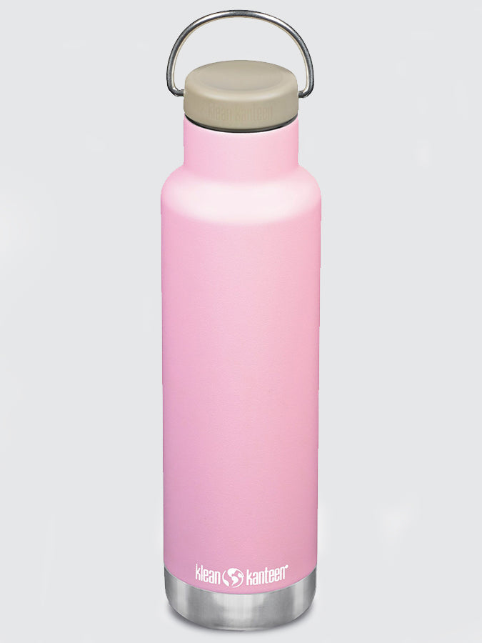 Klean Kanteen Vacuum Insulated 592ml Classic Bottle With Loop Cap Lotus (Pink)