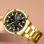 Stainless Steel Luminous Quartz Wristwatches