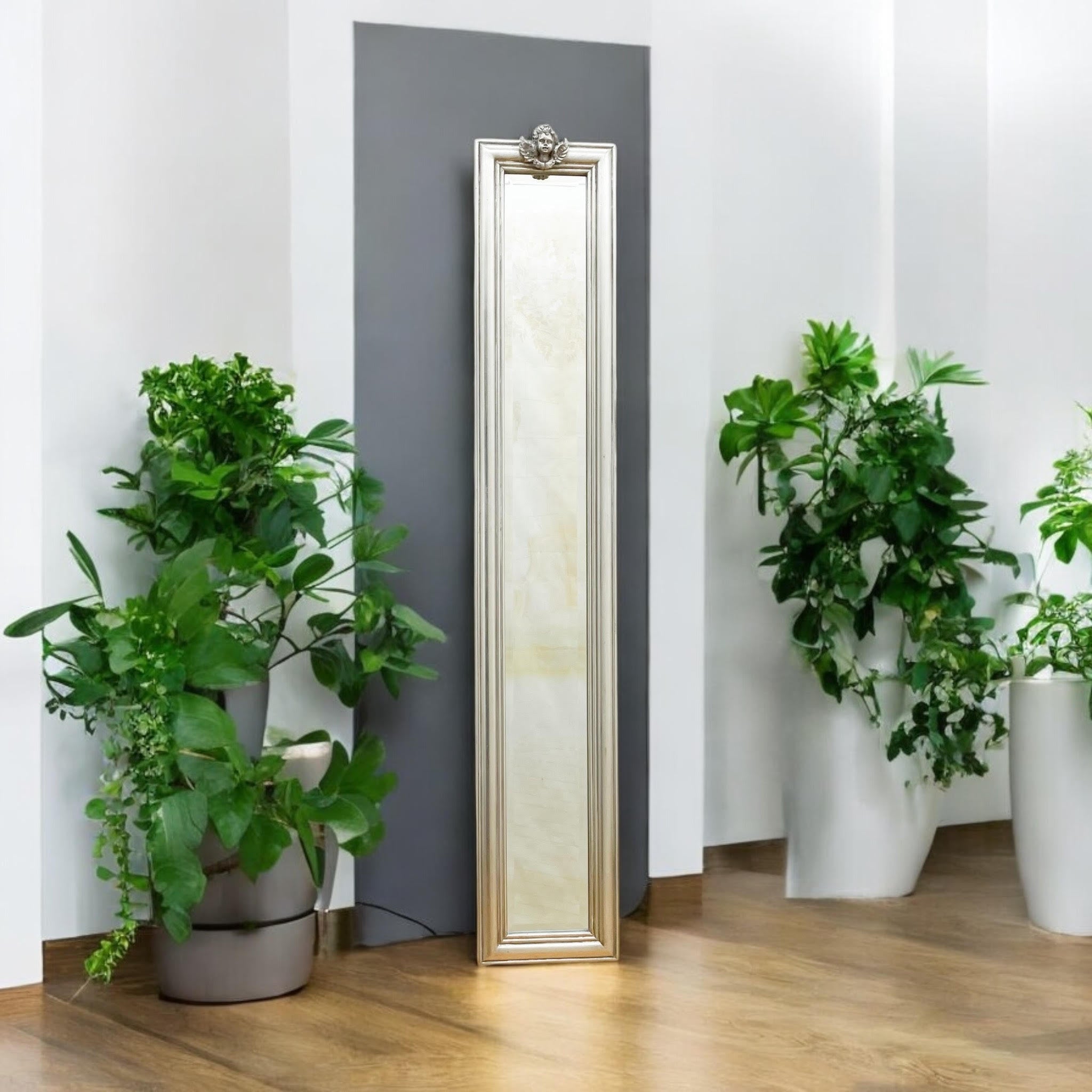 13 x 109cm Silver Mirror