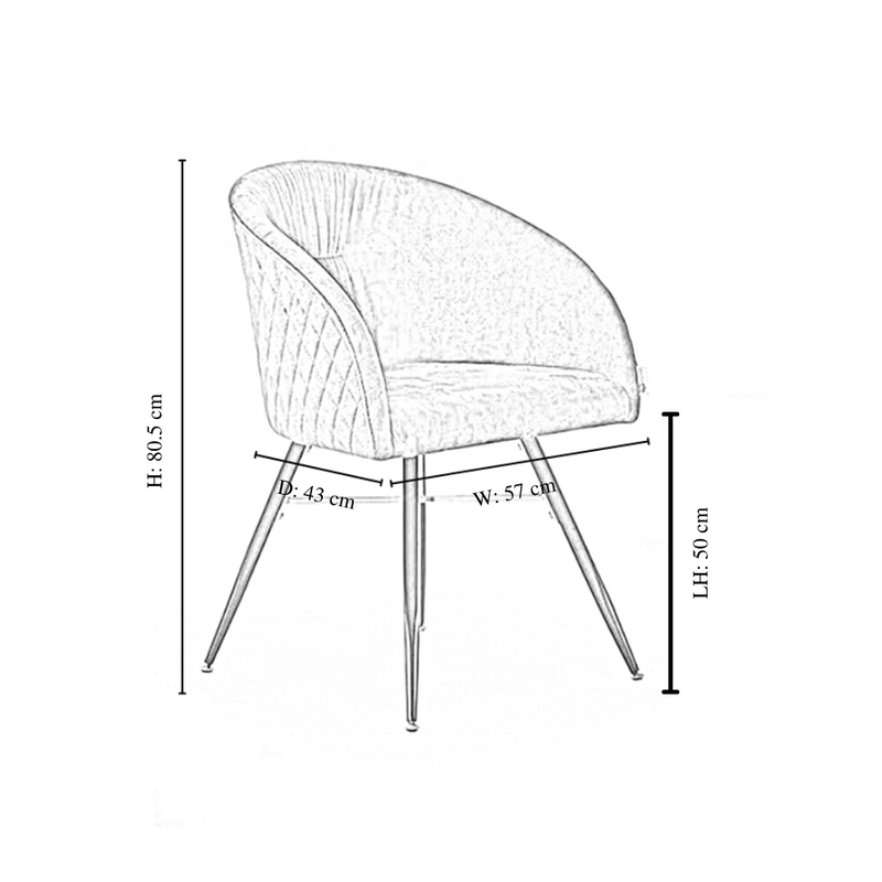 Rocco LUX 5PCs Dining Set includes an Oak Dining Table and Set of 4 Dining Chairs
