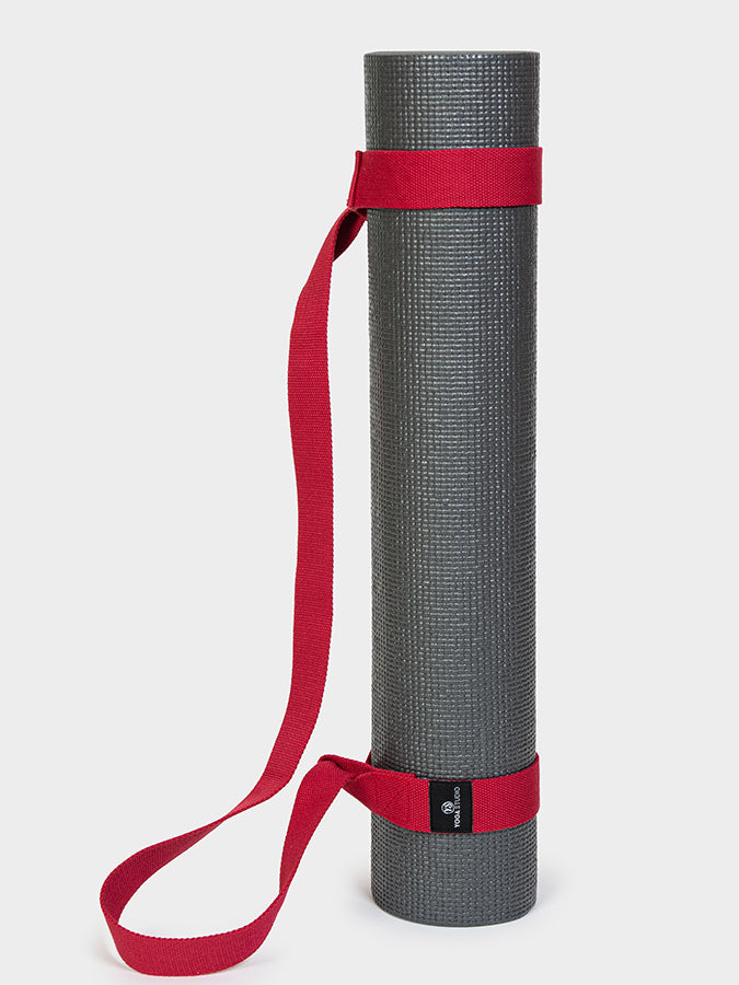Yoga Studio Organic Cotton Yoga Mat Strap Carrier Burgundy