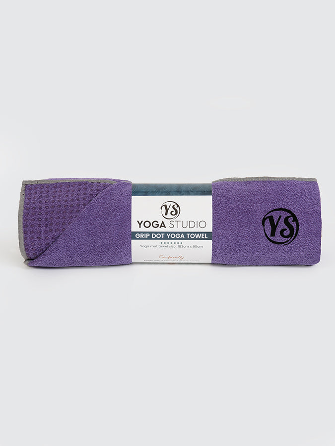 Yoga Studio Premium Grip Dot Yoga Mat Towels Purple