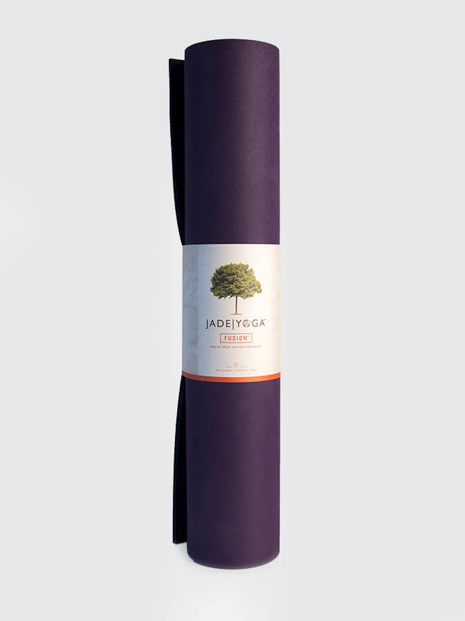 Jade Yoga Fusion 74 " Yoga & Pilates Mat 8mm Purple