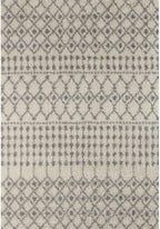 Moroccan Ivory Grey Shaggy Rug 240X340 cm