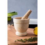 Champagne Marble Mortar and Pestle | Himaya