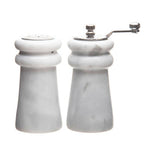 White Marble Salt & Pepper Set