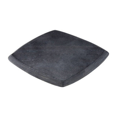 Set of 4 Dark Grey Marble Square Coasters