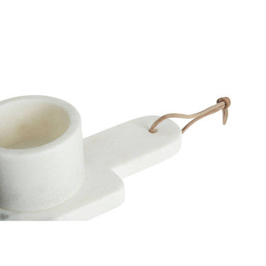 Marble Condiment Bowls and Board Set