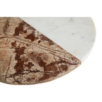 White and Brown Marble Round Paddle Board with Handle