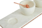 Marble Dip Bowls with Board Set