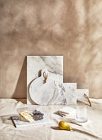Small White Marble Chopping and Serving Board