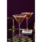 Set of 4 White Marble Coasters with Brass Finish Holder