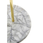 White Marble and Brass Kitchen Roll Holder