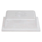 White Marble Cheese Board with Clear Lid