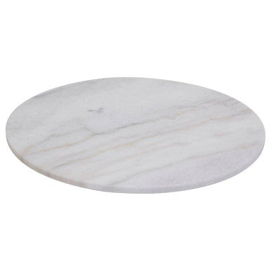 Round White Marble Lazy Susan