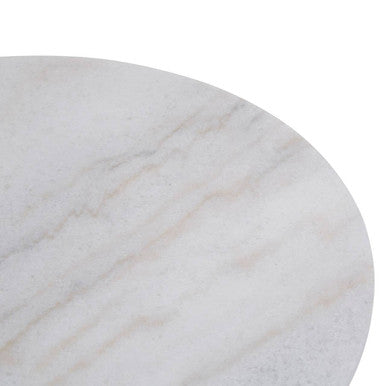 Round White Marble Lazy Susan