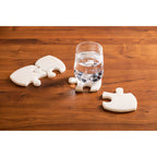 Set of 4 Marble Jigsaw Coasters