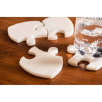 Set of 4 Marble Jigsaw Coasters