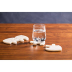 Set of 4 Marble Jigsaw Coasters