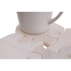 Set of 4 Marble Jigsaw Coasters
