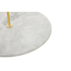 Grey Marble Cake Stand with Gold Handle