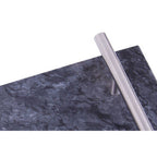 Black Marble Serving Board with Silver Handles