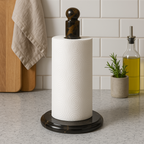 Black and Gold Marble Kitchen Roll Holder