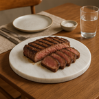 White Round Chopping and Serving Board