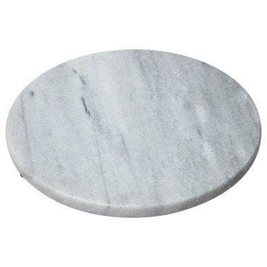 White Marble Round Chopping and Serving Board