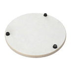 White Marble Round Chopping and Serving Board