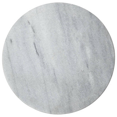 White Marble Round Chopping and Serving Board
